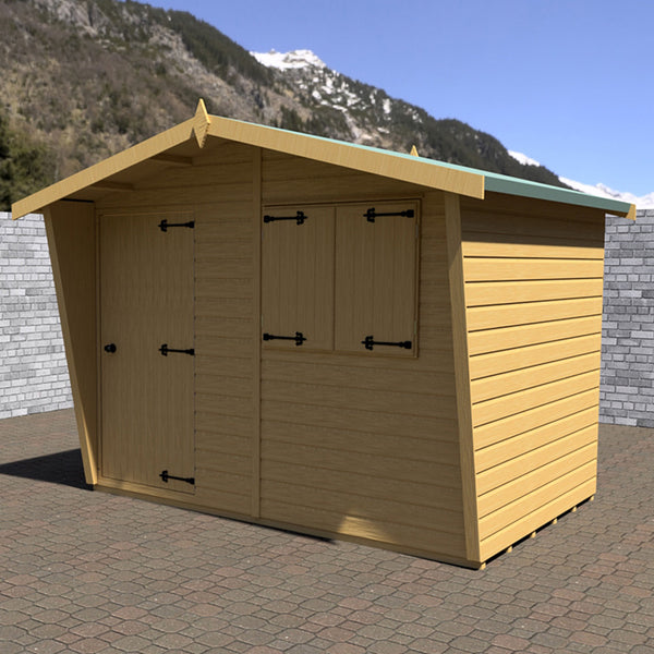 Shire Security Cabin 6x9 Shiplap Style D