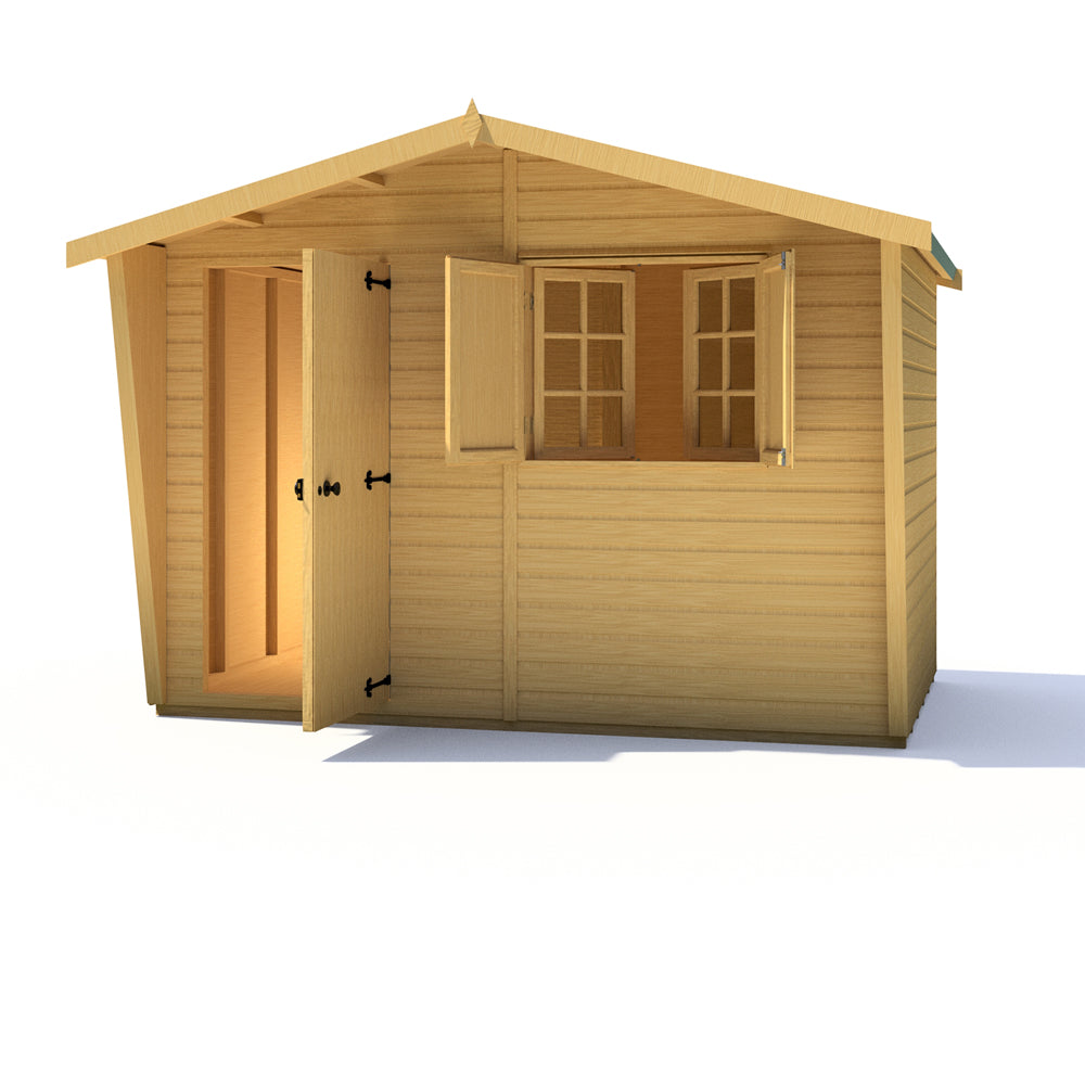 Shire Security Cabin 10x6 Shiplap Style D
