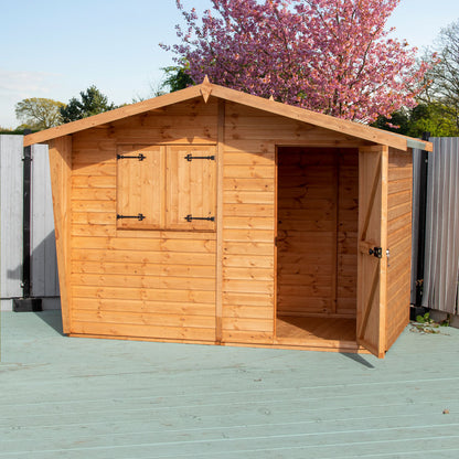 Shire Security Cabin 10x8 Shiplap Style C