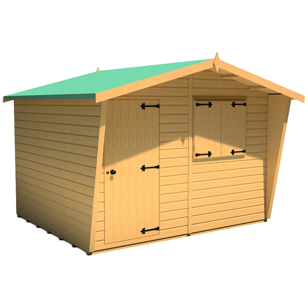 Shire Security Cabin 10x8 Shiplap Style D