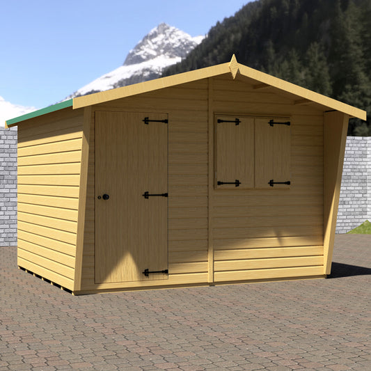 Shire Security Cabin 10x8 Shiplap Style D