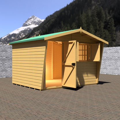 Shire Security Cabin 10x8 Shiplap Style D