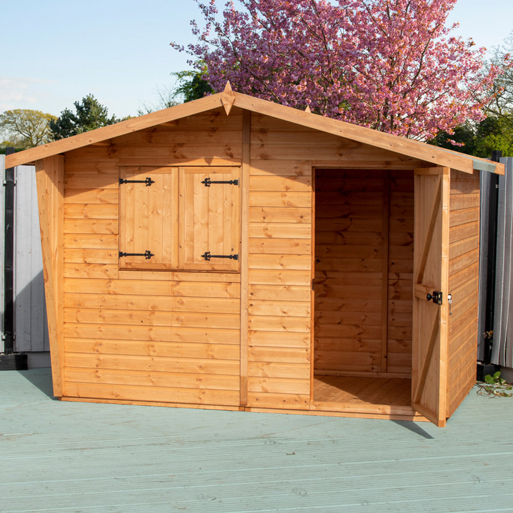 Shire Security Cabin 10x10 Shiplap Style C