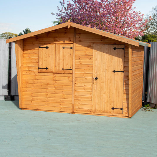 Shire Security Cabin 10x10 Shiplap Style C