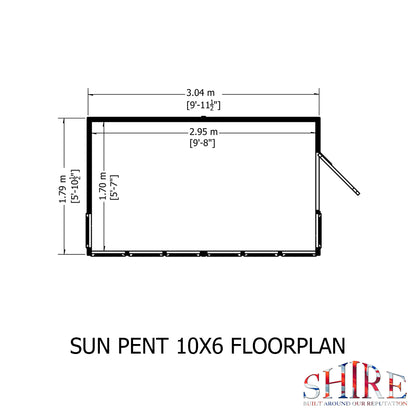 Shire Sun Pent 10x6