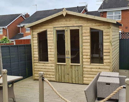 Churnet Valley Chatsworth 12X8 Summerhouse (Apex Roof)