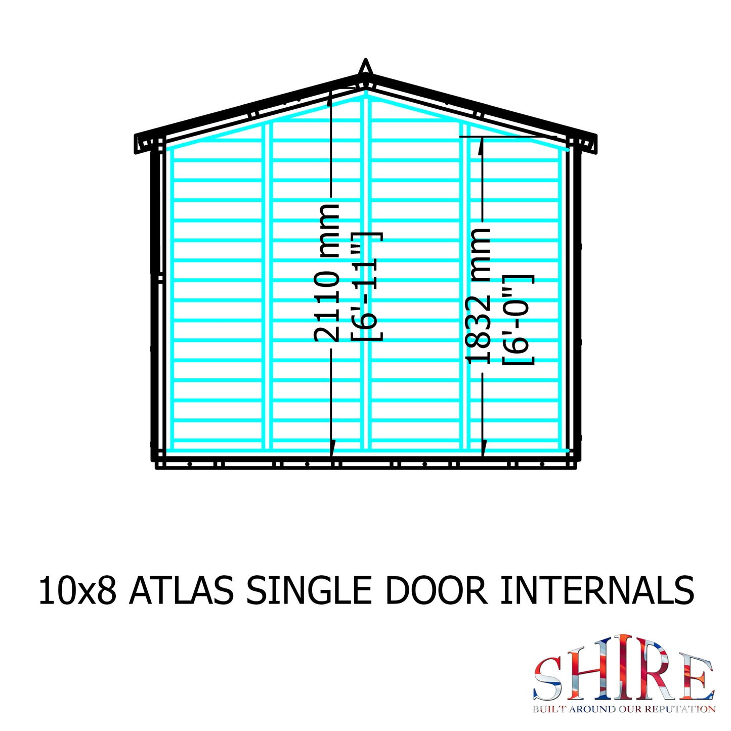 Shire Atlas 10x8 Double Door Loglap