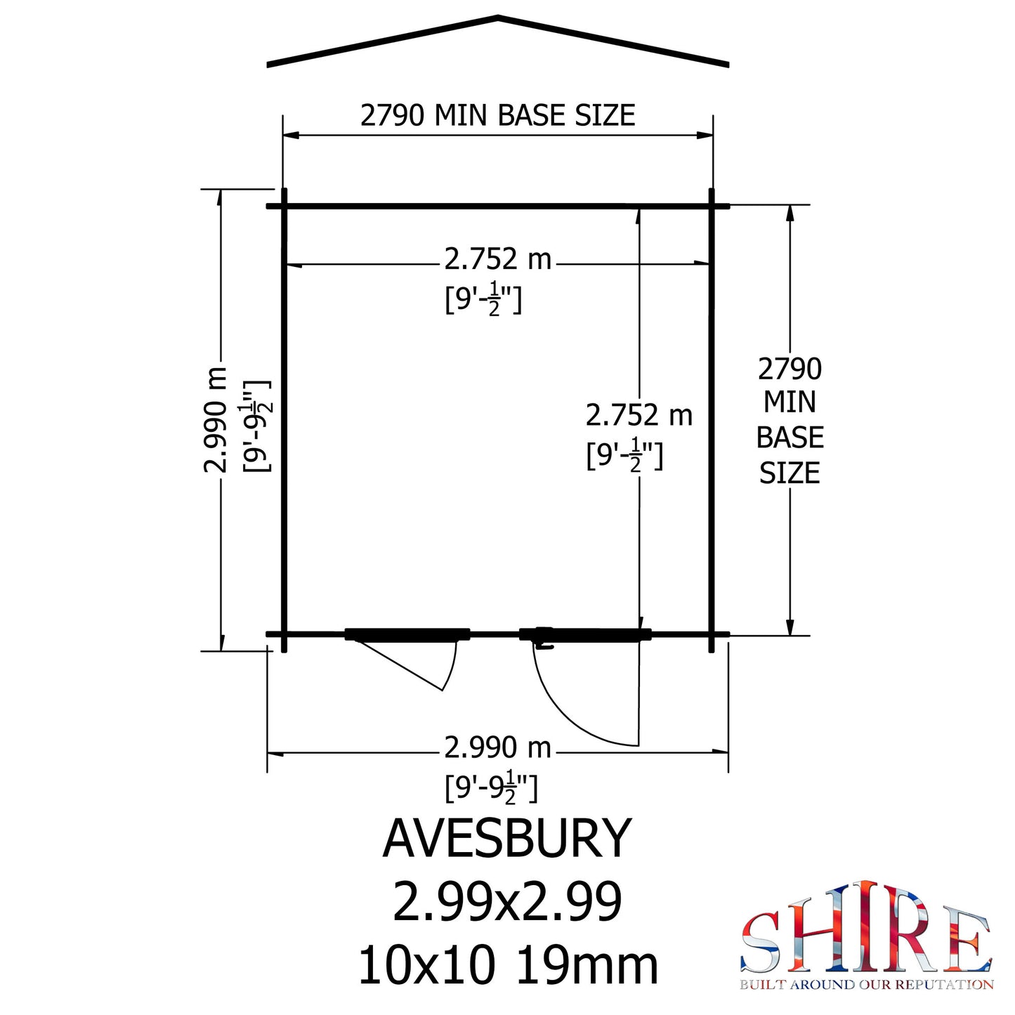 Shire Avesbury 10x10