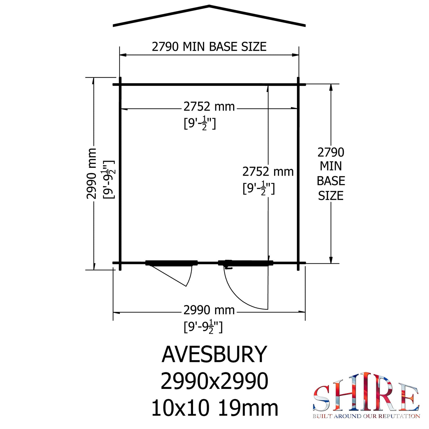 Shire Avesbury 10x10