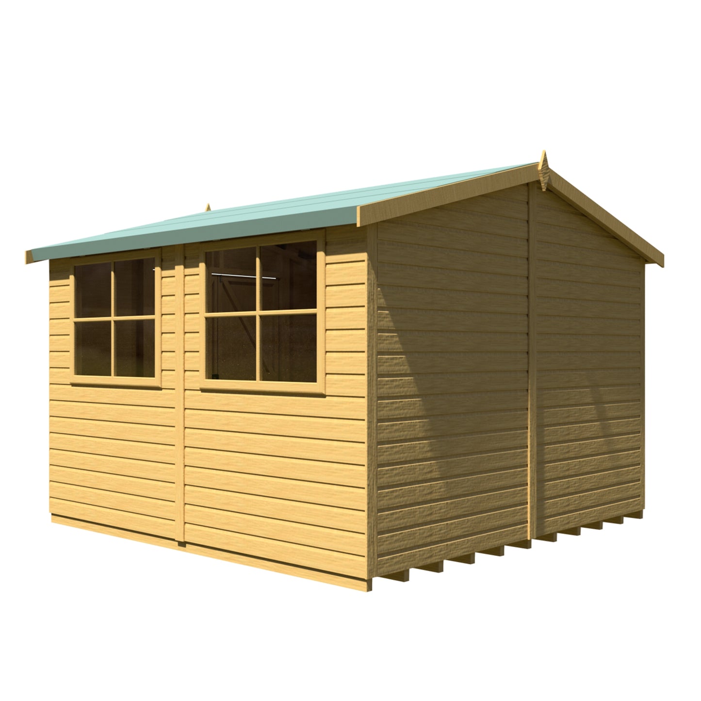 Shire Bison 10x10Double Door Shiplap