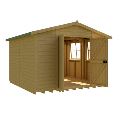 Shire Bison 10x10Double Door Shiplap