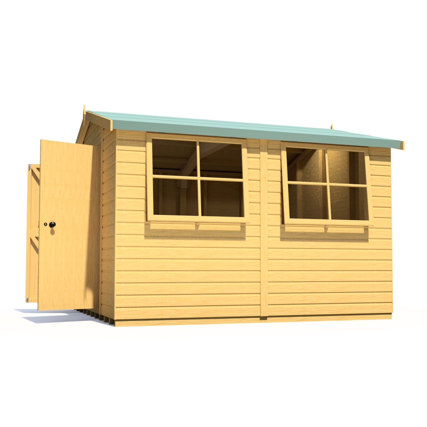 Shire Bison 10x10Double Door Shiplap