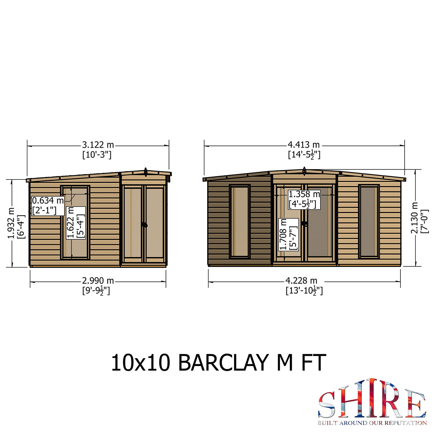 Shire Barclay 10x10 Loglap