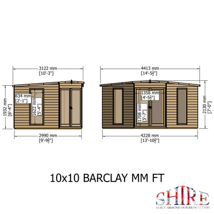 Shire Barclay 10x10 Loglap