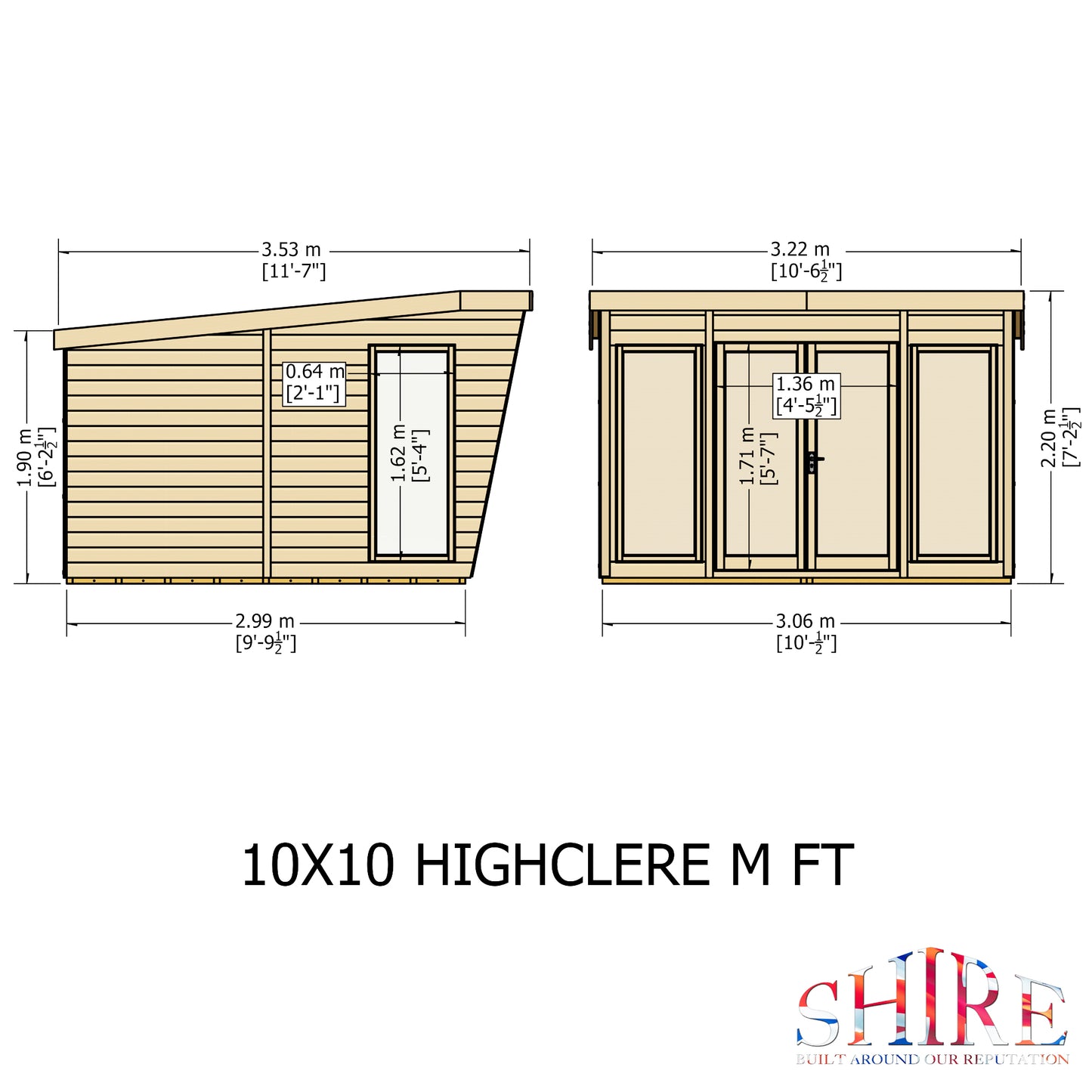 Shire Highclere 10x10 Loglap