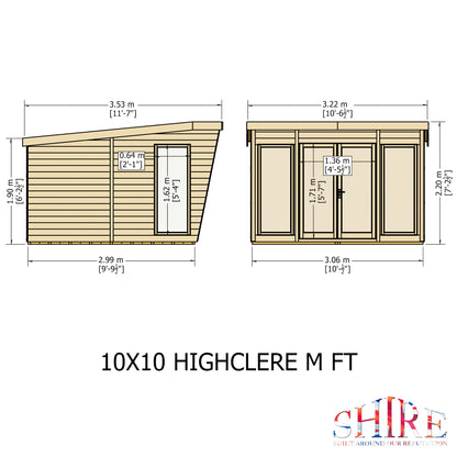 Shire Highclere 10x10 Loglap