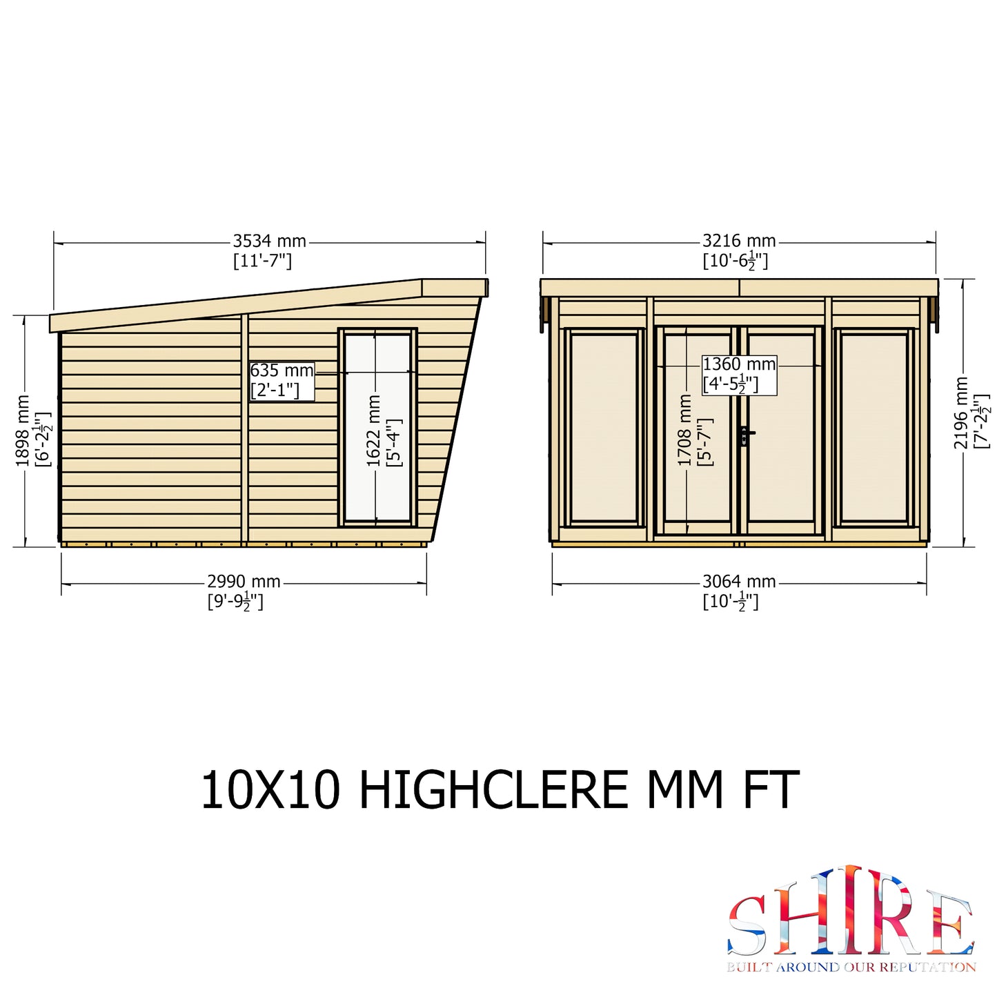 Shire Highclere 10x10 Loglap