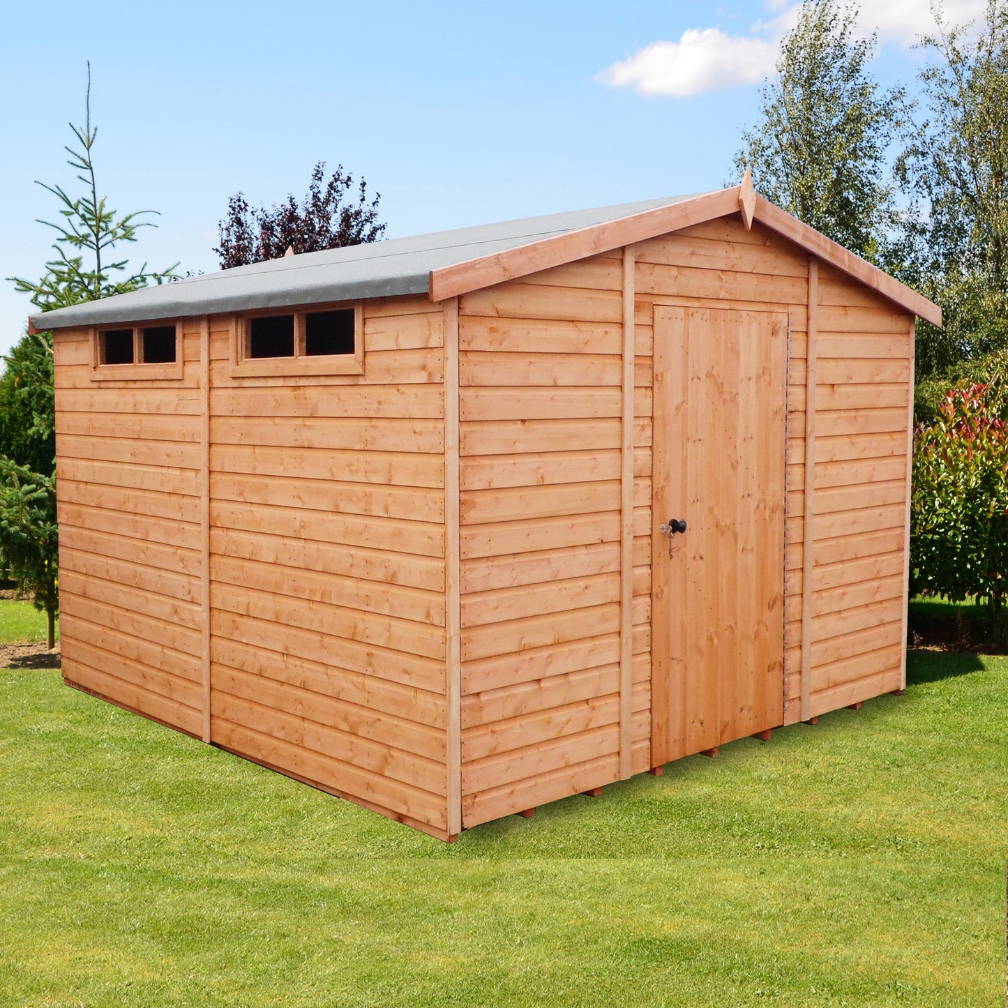 Shire Security Apex 10x10 Single Door Shiplap