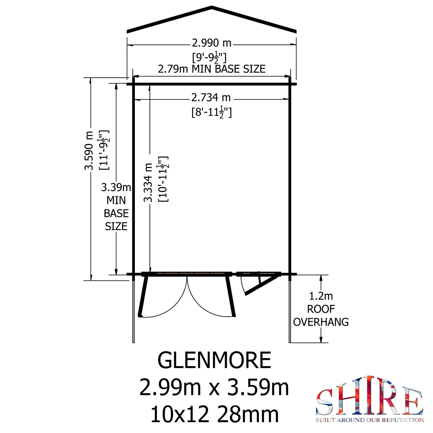 Shire Glenmore 10x12