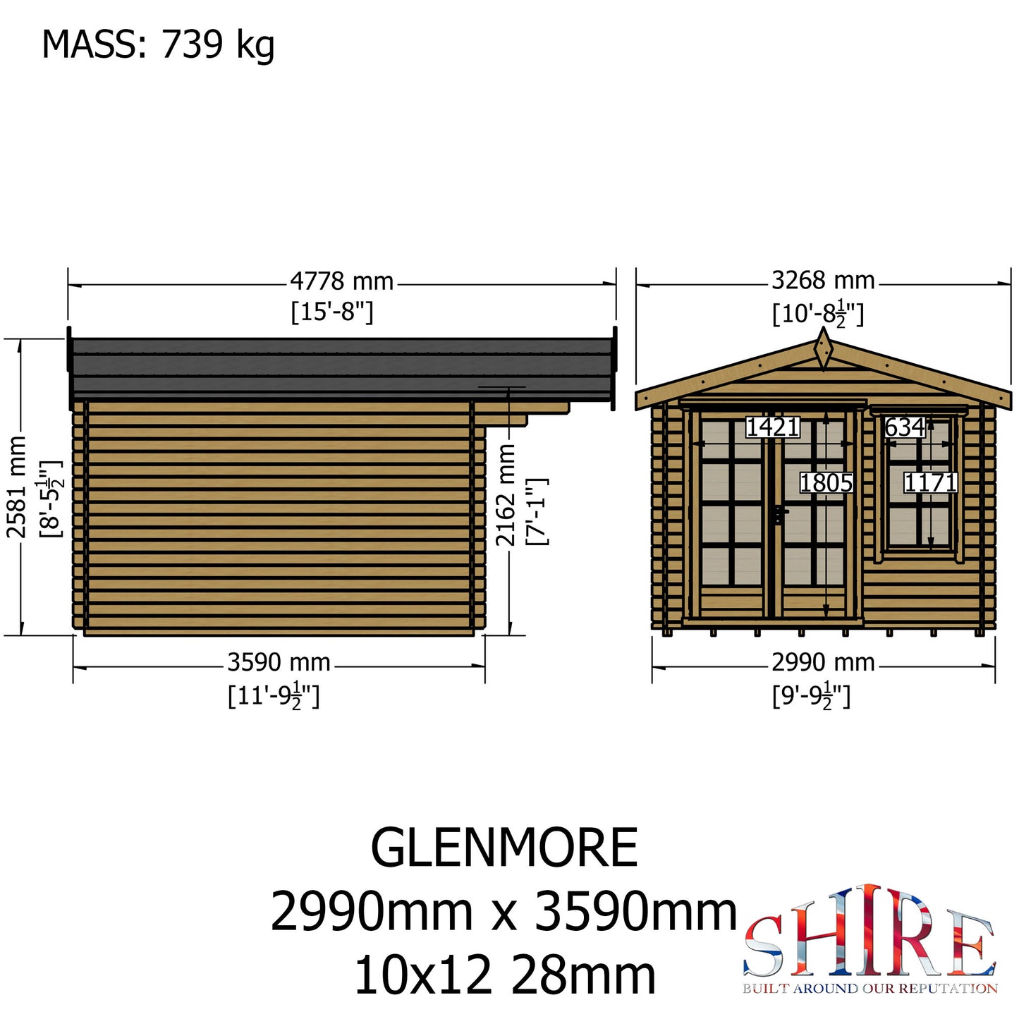 Shire Glenmore 10x12