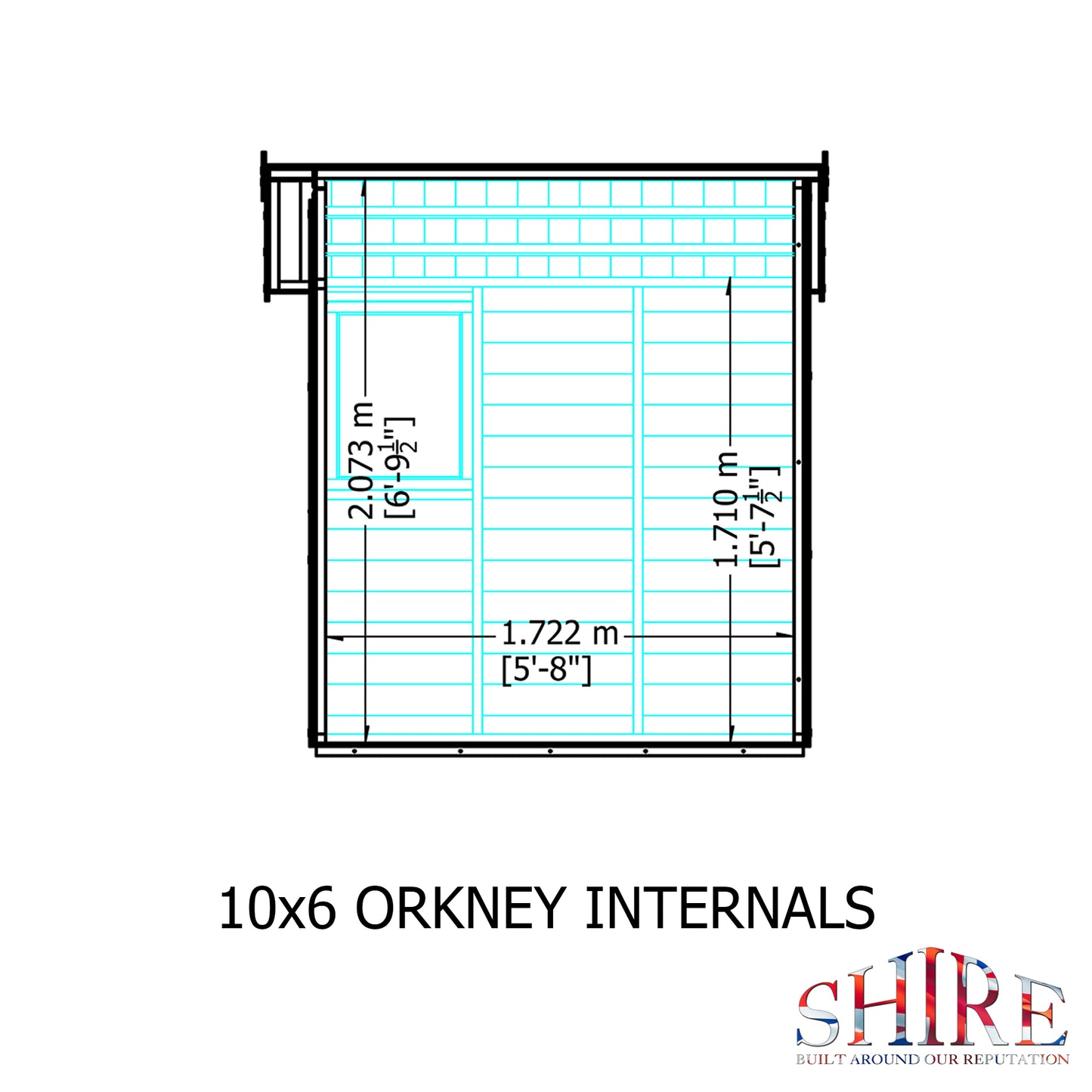 Shire Orkney 10x6 Shiplap
