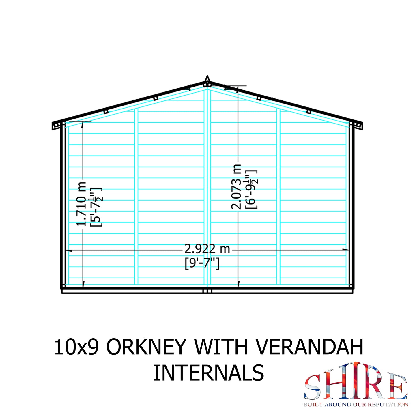 Shire Orkney 10x9 Shiplap