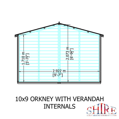 Shire Orkney 10x9 Shiplap