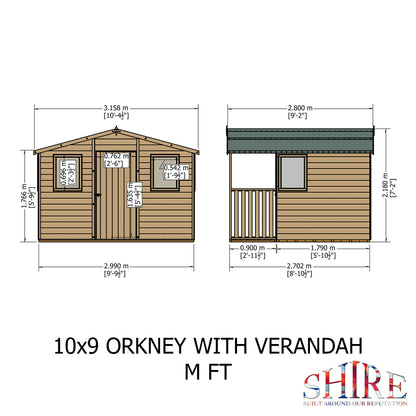 Shire Orkney 10x6 Shiplap