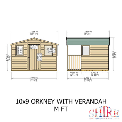 Shire Orkney 10x9 Shiplap