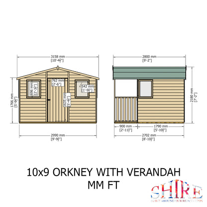 Shire Orkney 10x9 Shiplap