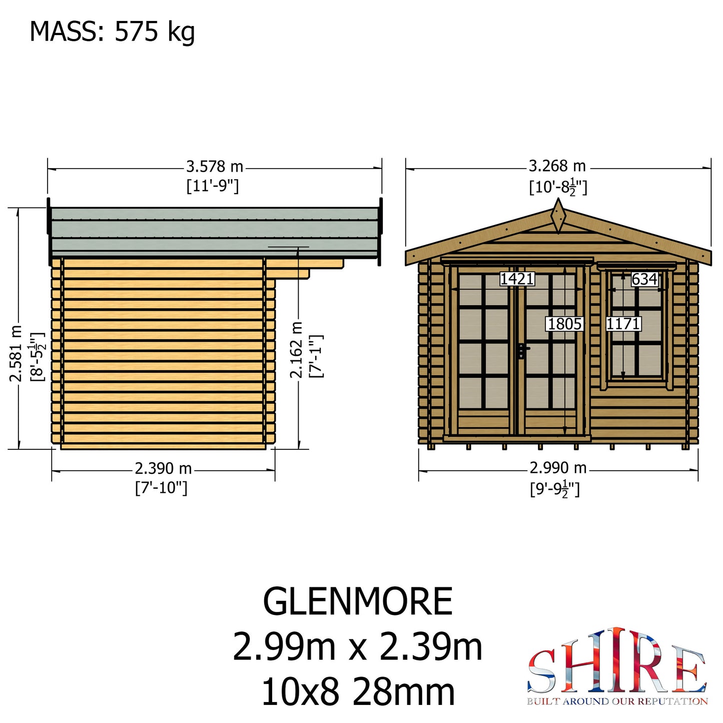 Shire Glenmore 10x8