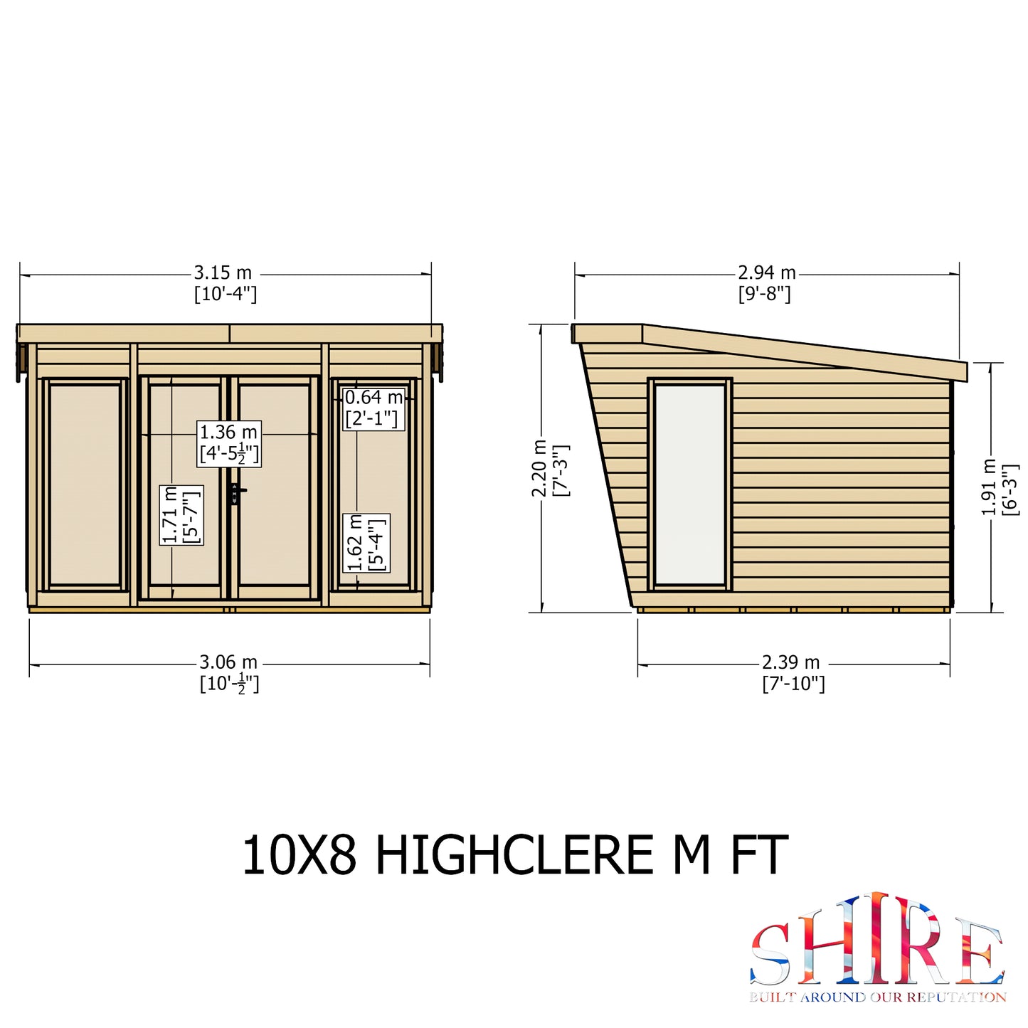 Shire Highclere 10x8 Loglap