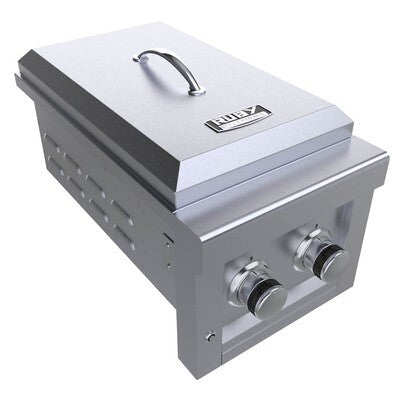 Sunstone Ruby Series 13" Slide-In Versa Double Burner – 304 Stainless Steel,