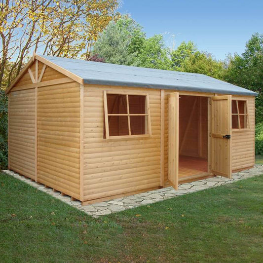 Shire Mammoth 12x18 Double Door Shiplap
