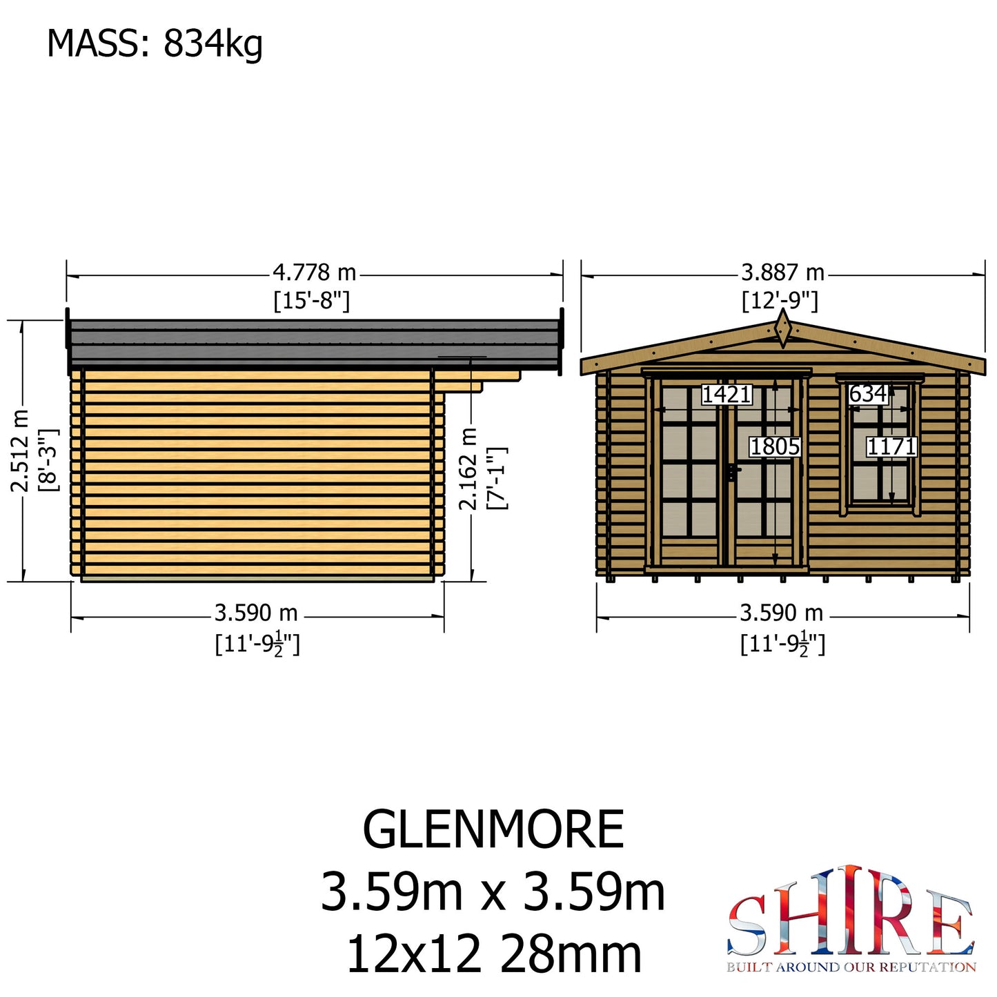 Shire Glenmore 12x12