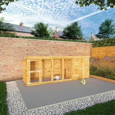 Mercia 12 x 4 Berkshire Dog Run & Kennel