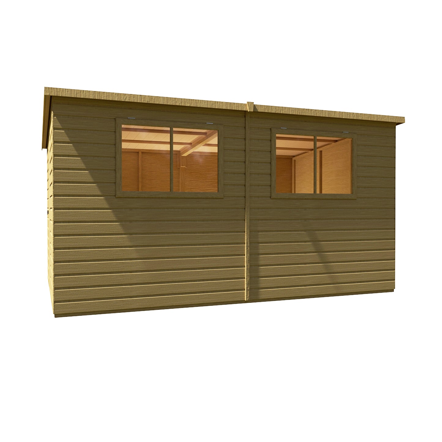 Shire Caldey Single Door  12x8 Shiplap Style A