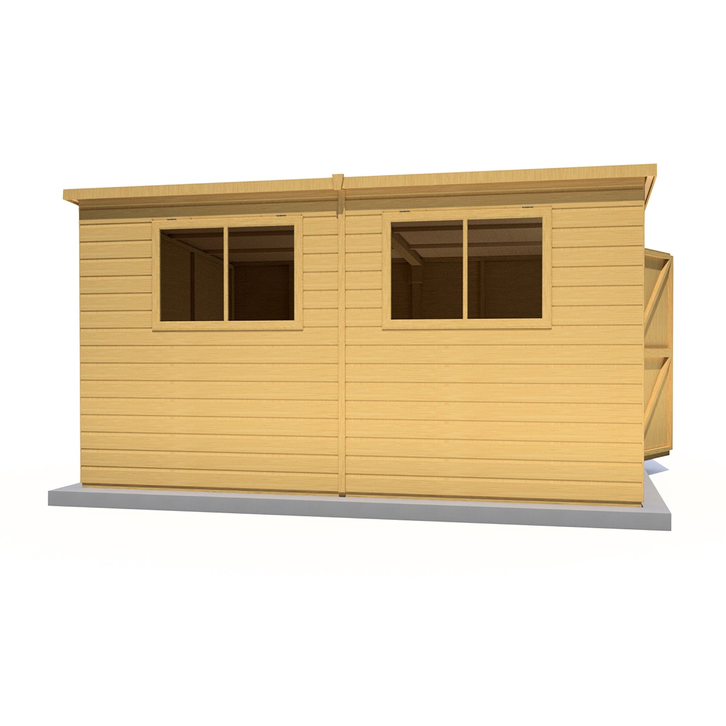 Shire Caldey Single Door 12x8 Shiplap Style B