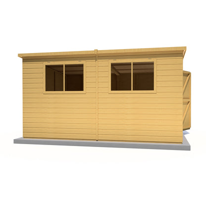 Shire Caldey Single Door 12x8 Shiplap Style B