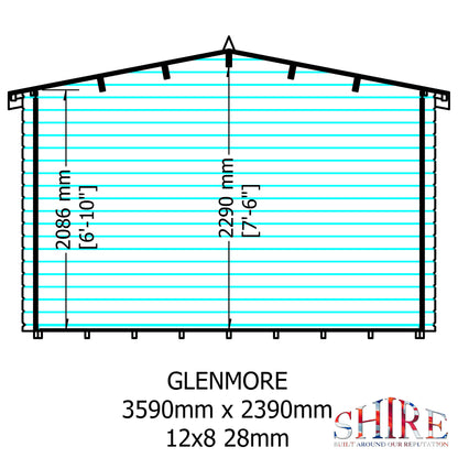 Shire Glenmore 12x8