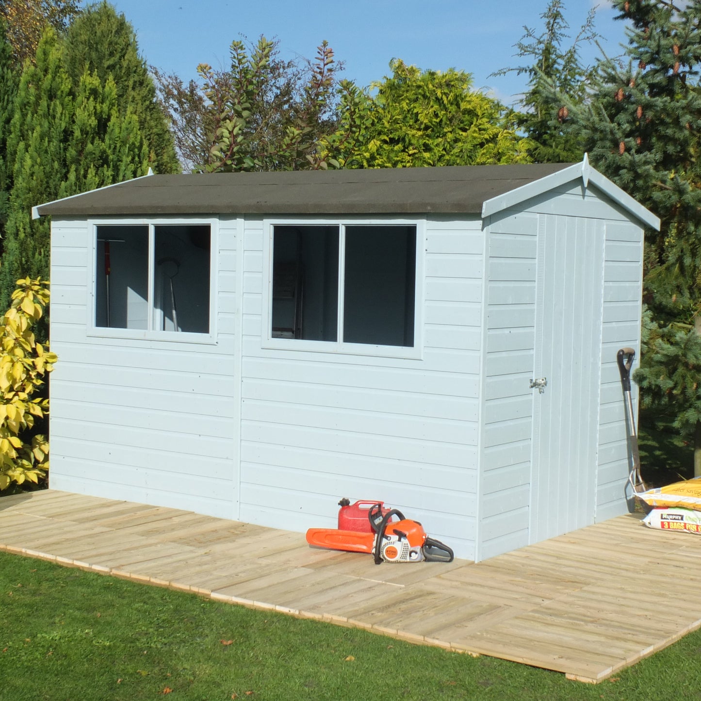 Shire Lewis 12x8 Single Door Loglap