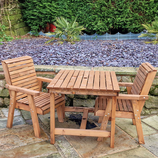 Churnet Valley 2 Seat Bistro Set 2xC 99CM Table