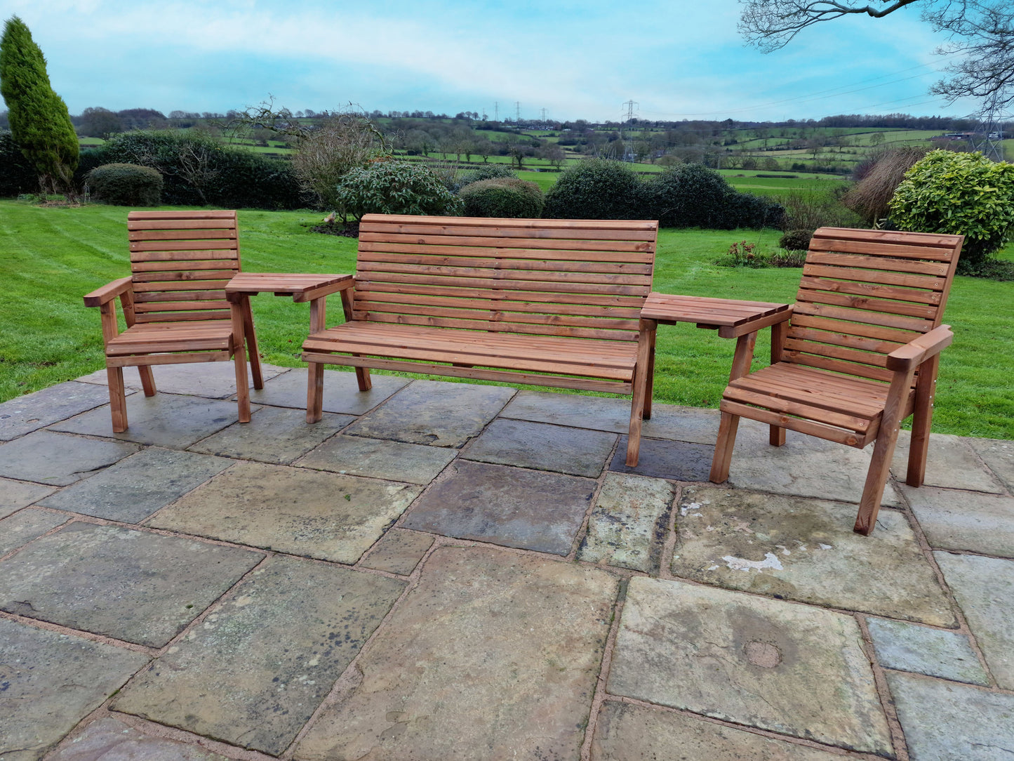 Churnet Valley 5 Seat Set 1x3B 2xC Angled Tray