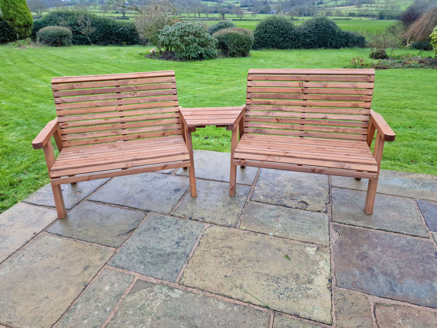 Churnet Valley 4 Seat Set 2x2B Angled Tray