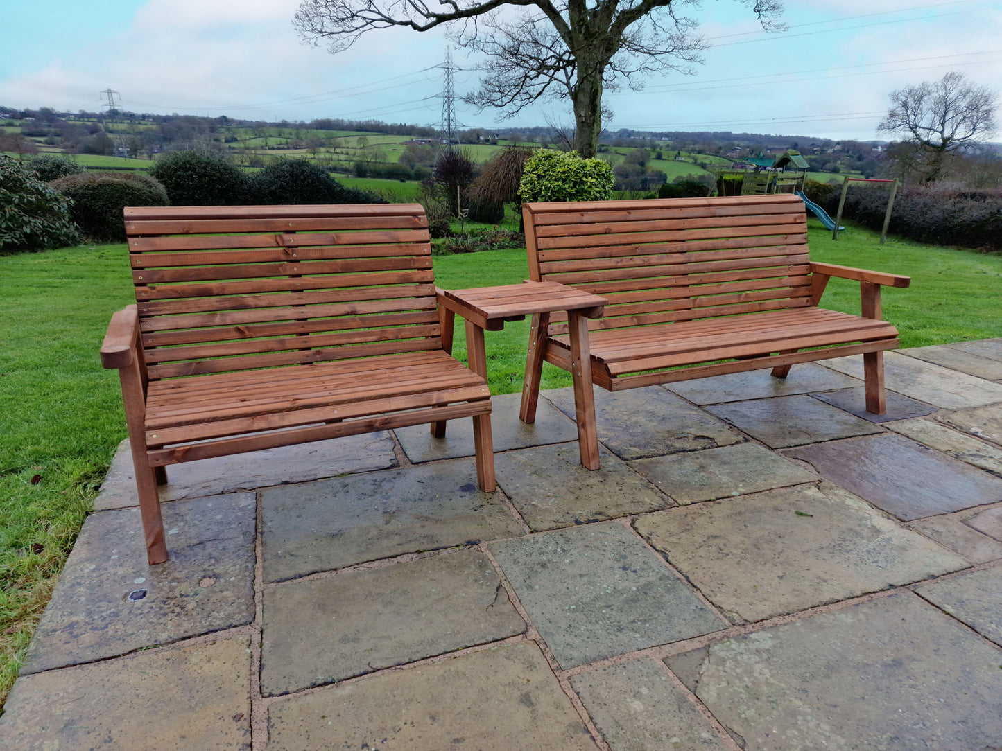 Churnet Valley 5 Seat Set 1x2B 1x3B Straight Tray