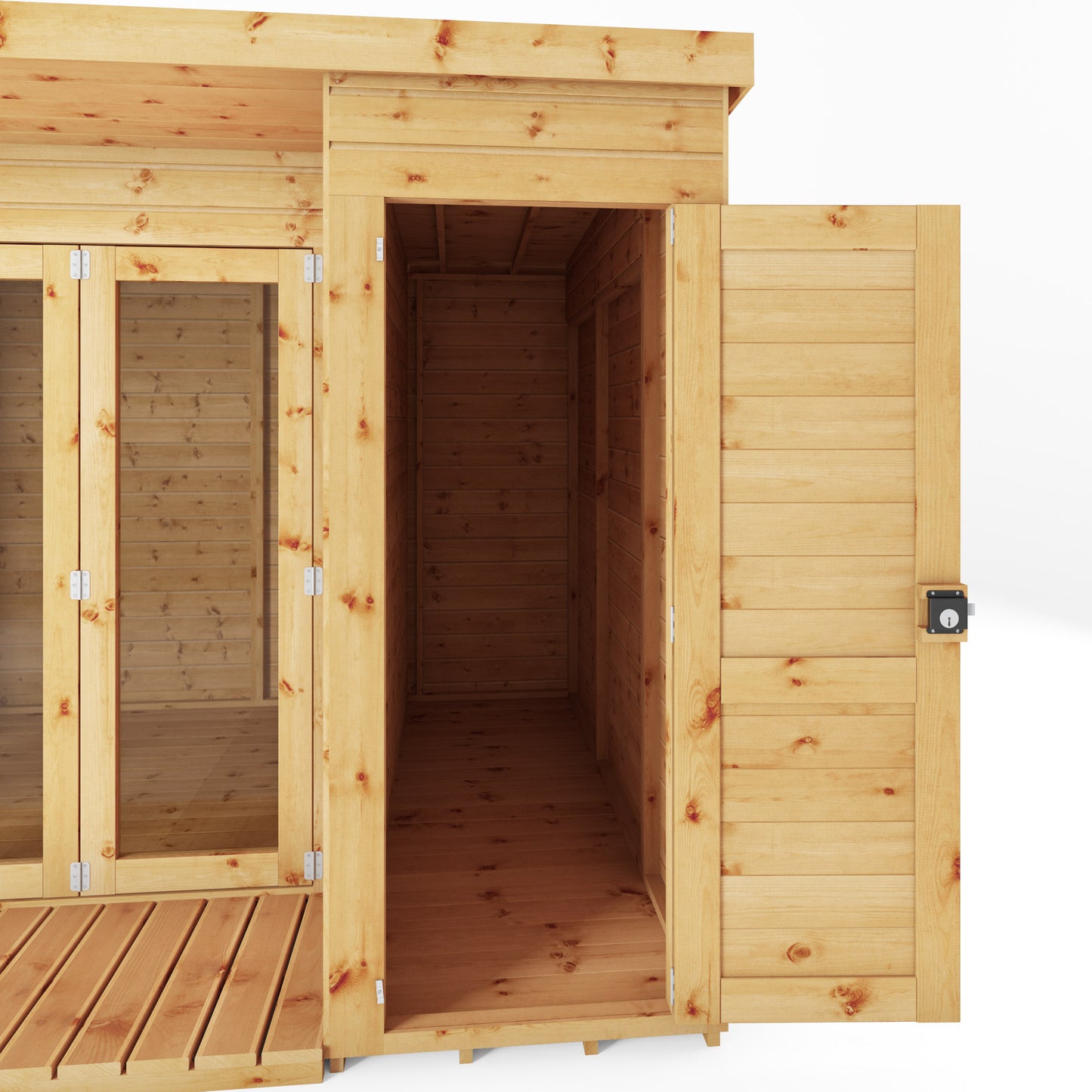 Mercia 10 x 8 Premium Garden Room Summerhouse With Side Shed