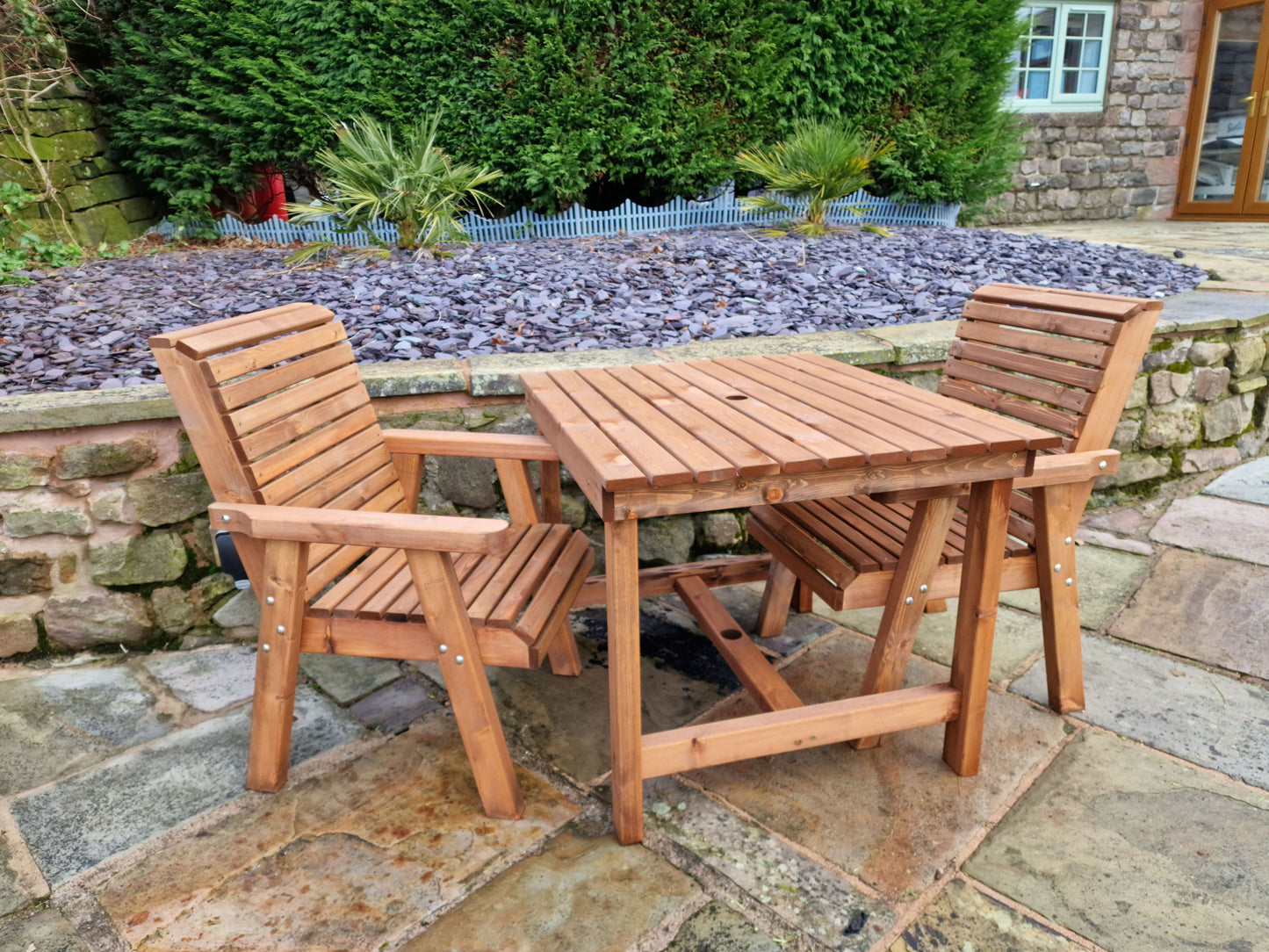 Churnet Valley 2 Seat Bistro Set 2xC 99CM Table