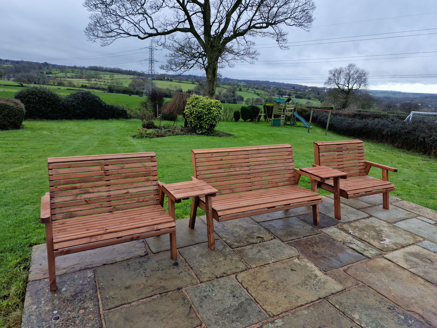 Churnet Valley 7 Seat Set 1x3B 2 X 2B Straight Tray