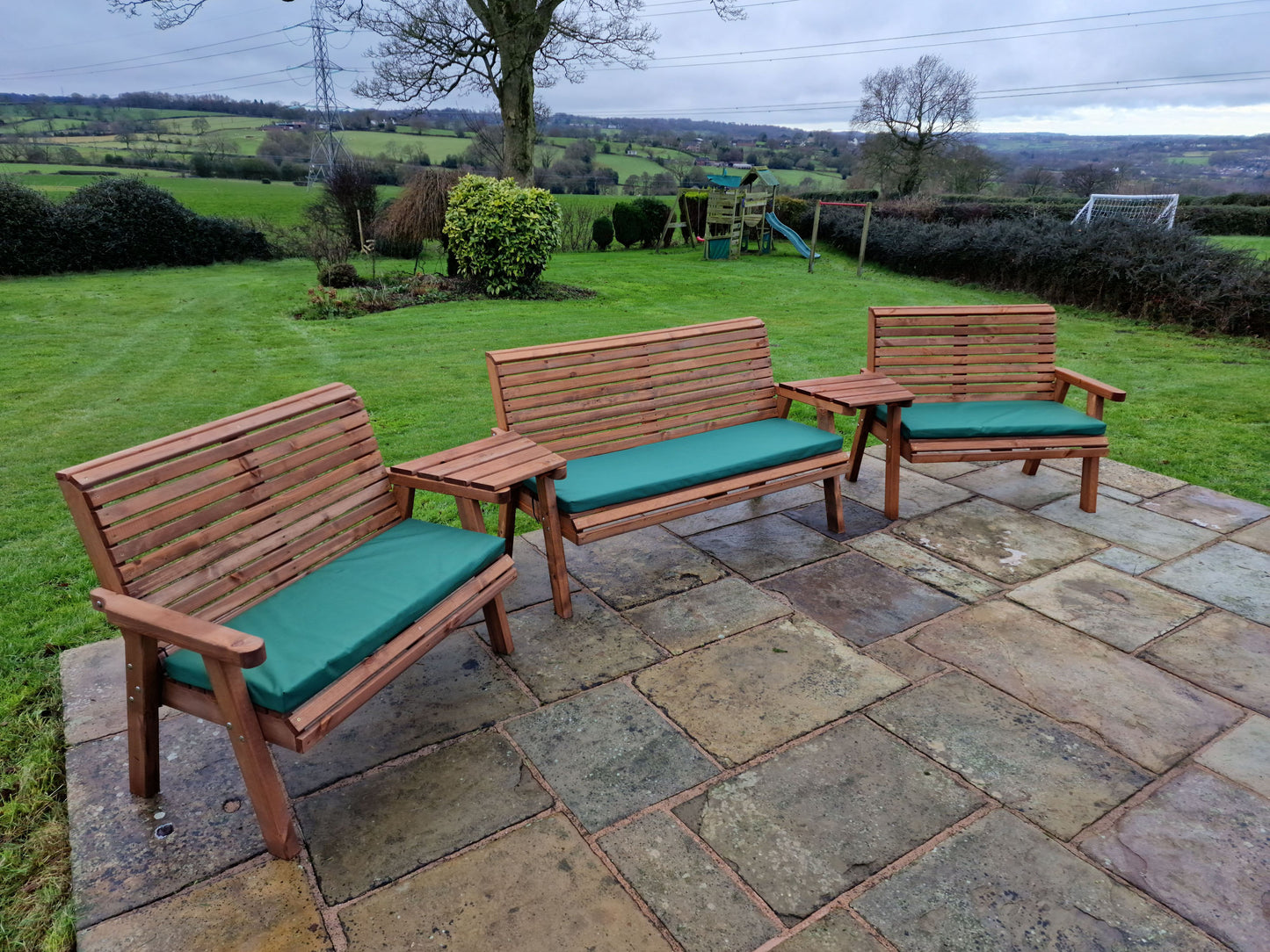 Churnet Valley 7 Seat Set 1x3B 2 X 2B Angled Tray