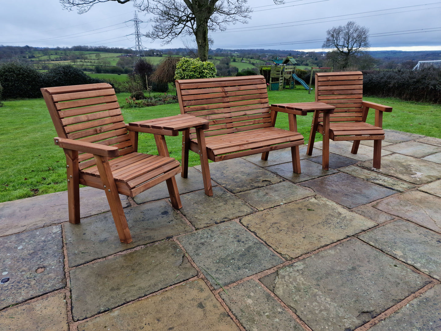 Churnet Valley 4 Seat Set 1x2B 2xC Angled Tray